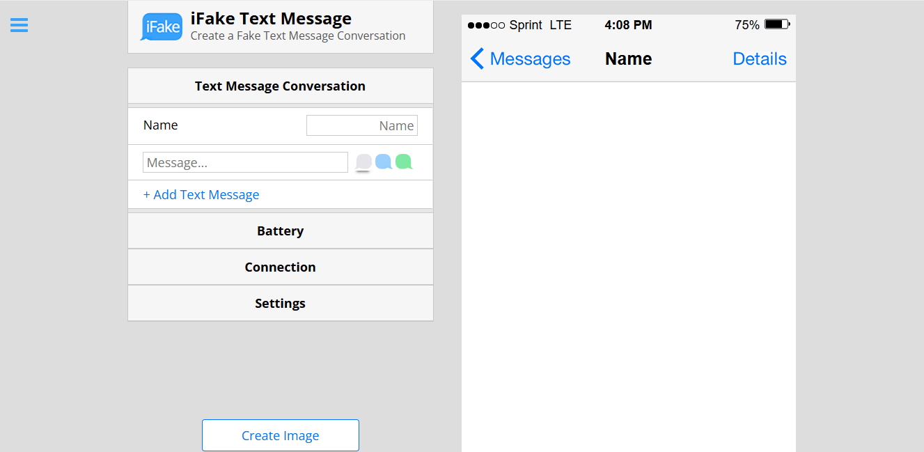 iFake Text Message