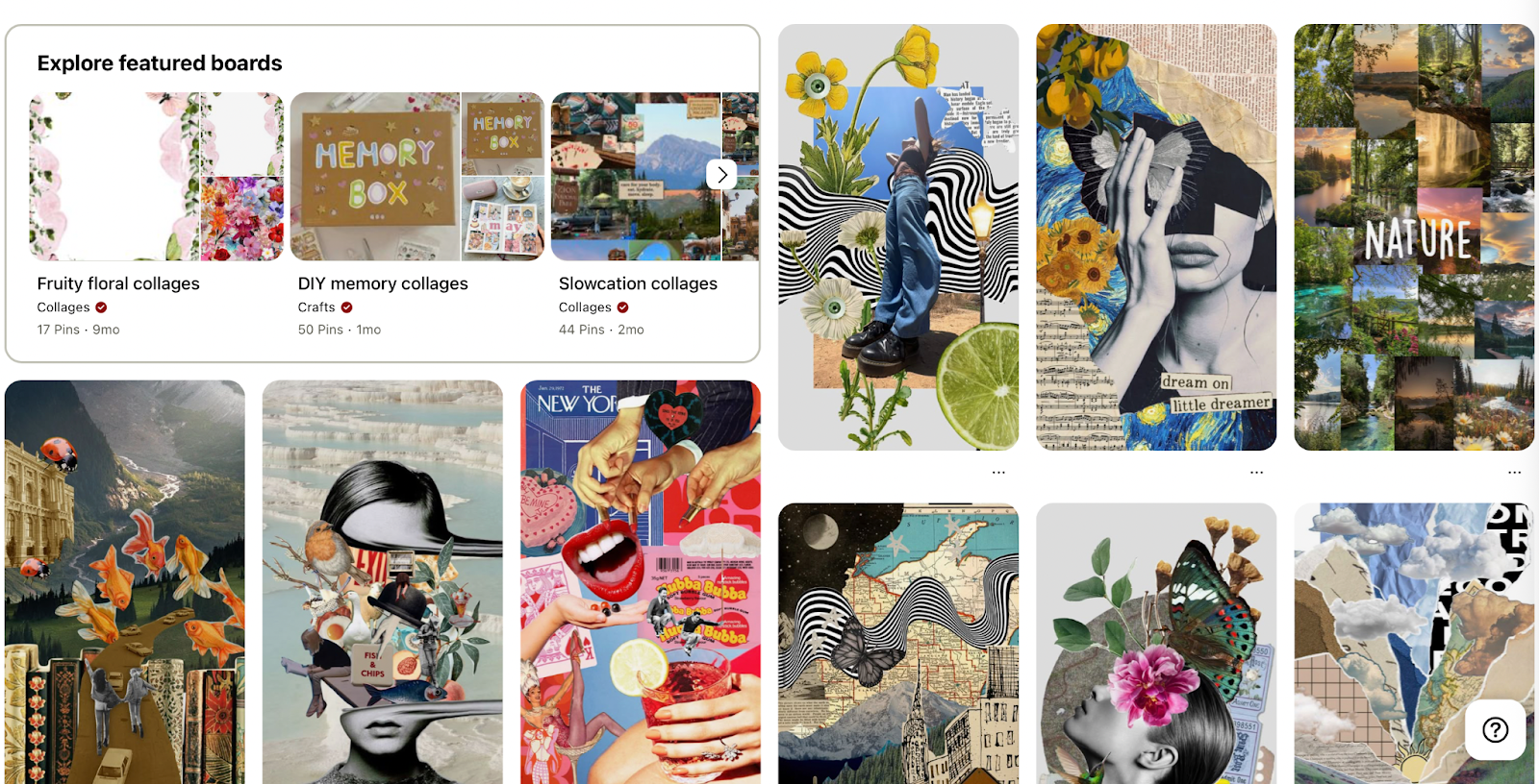 Pinterest коллажи