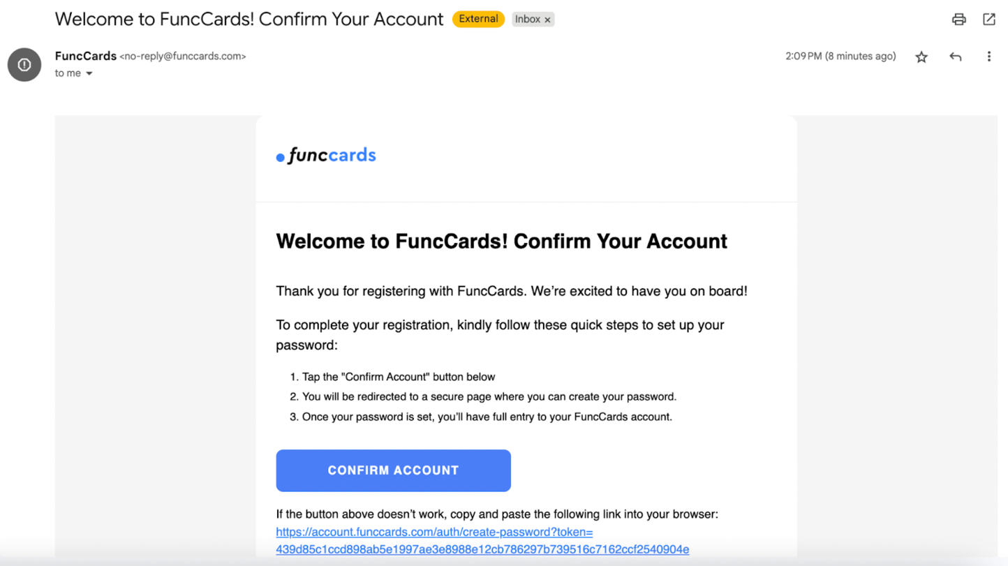личный кабинет FuncCards