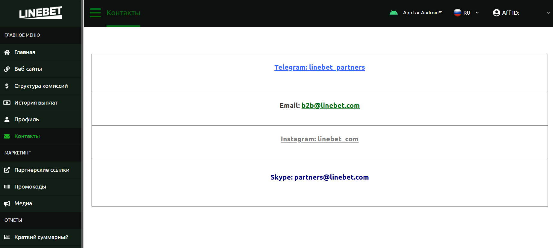 Linebet Контакты Linebet